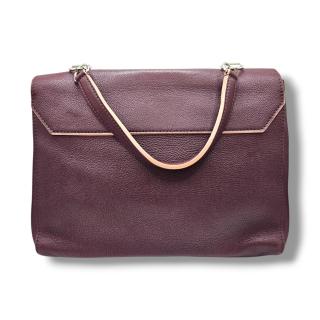 LOUIS VUITTON Lock Me II MM Prune L 28 x H 20 x P 10 cm