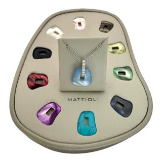 Collier Mattioli Or Blanc 18CT & Diamants Puzzle