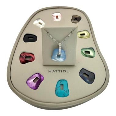 Collier Mattioli Or Blanc 18CT & Diamants Puzzle