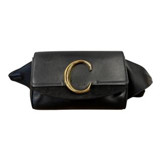 SAC CEINTURE CHLOE NOIR EN CUIR