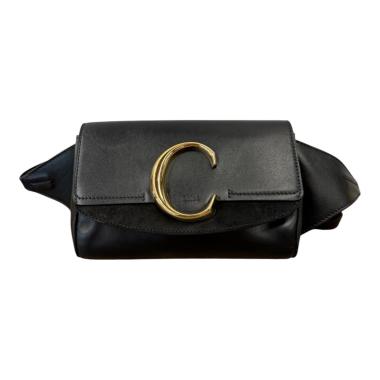 SAC CEINTURE CHLOE NOIR EN CUIR