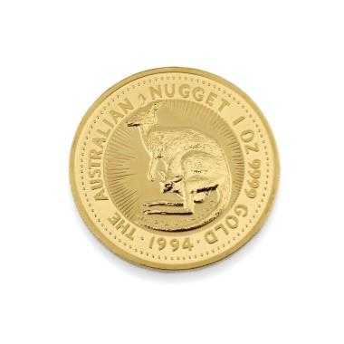 Piece Australian Nugget 100 Dollars Elizabeth II 3rd Portrait 1 Once