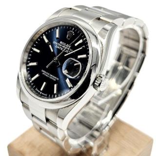 ROLEX OYSTER PERPETUAL DATEJUST 36MM - BLUE DIAL - FULL...