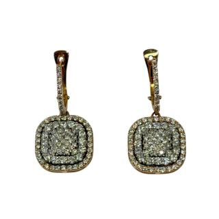 BOUCLES D'OREILLES EN OR ROSE 18CTS 6.31GRS