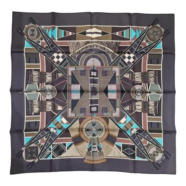 FOULARD HERMES L'ART INDIEN DES PLAINES