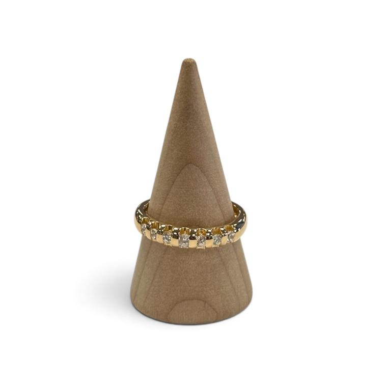 Bague Or Jaune 18ct & Zircons