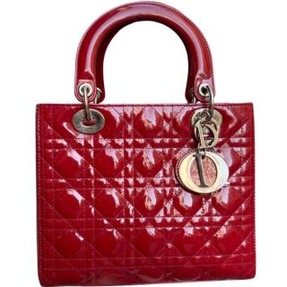 Sac Lady Dior Medium Rouge Vintage