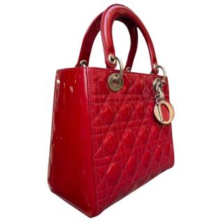 Sac Lady Dior Medium Rouge Vintage