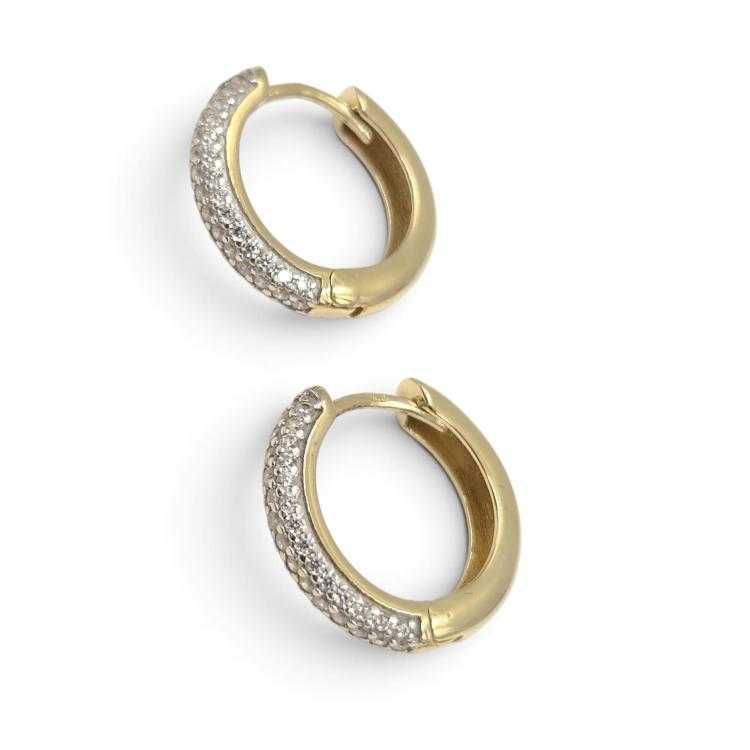 Boucles d'Oreilles Or Jaune 14 Ct