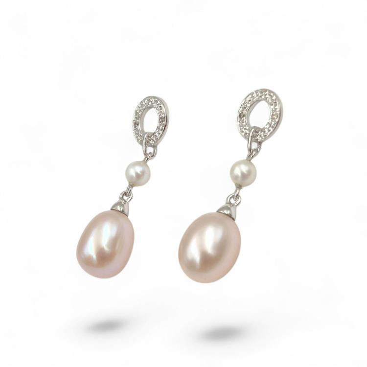 Boucles d'Oreilles Or Blanc 18 Ct