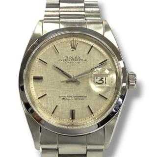 MONTRE ROLEX DATEJUST 36MM 1600 AUTO ACIER ET CADRAN LIN...