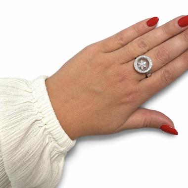 Chopard Bague Snowflakes Happy Diamonds Or Blanc 18ct