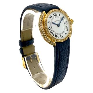 Cartier Vendome Ronde Vintage 28mm Or 18ct & Diamants