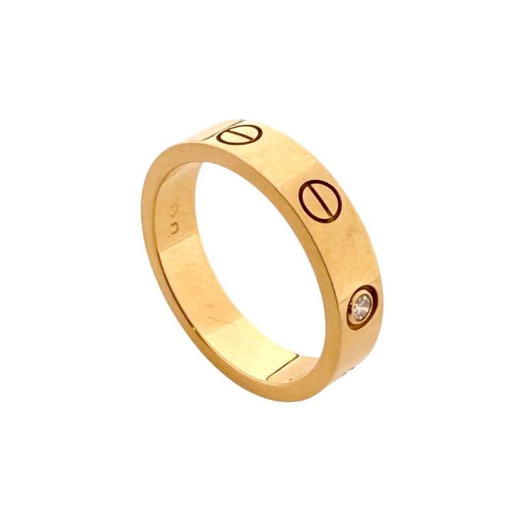 Bague Cartier Love Petit Modèle & Diamant Or Jaune 18ct