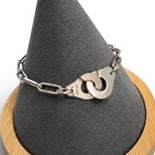 BRACELET DINH VAN 750 BLANC MENOTTE 8.15GR