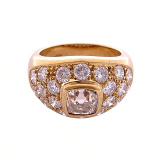 Bague Or Jaune 18ct & Diamants
