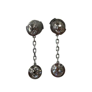 Boucles D'oreilles Cartier Diamant Légers