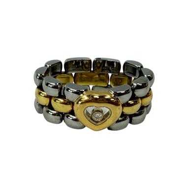 Bague Chopard Happy Diamonds Souple Or et Acier