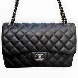 Sac Chanel Classique Timeless Double Rabat Jumbo Noir