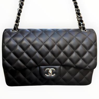 Sac Chanel Classique Timeless Double Rabat Jumbo Noir