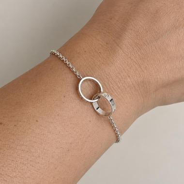 Cartier Bracelet Double Love Or blanc