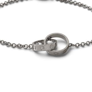 Cartier Bracelet Double Love Or blanc