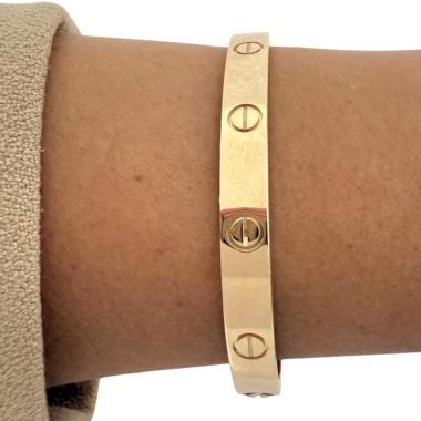 Bracelet Cartier Love Or Jaune 18ct Modele Classique T:17