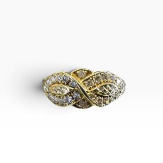 Bague Or 14 Ct et Zircons