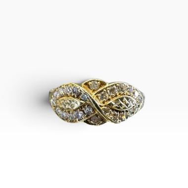 Bague Or 14 Ct et Zircons