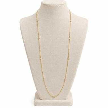 SAUTOIR OR 18CT 3.90 GRS AVEC DIAMANTS