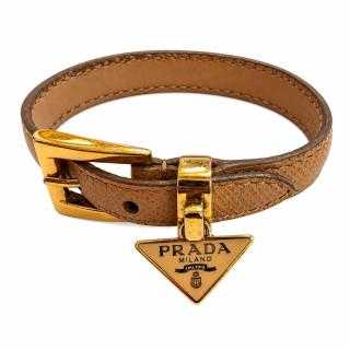 BRACELET PRADA CUIR LOGO