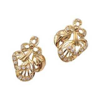 Boucles d'Oreilles Or Jaune 21Ct