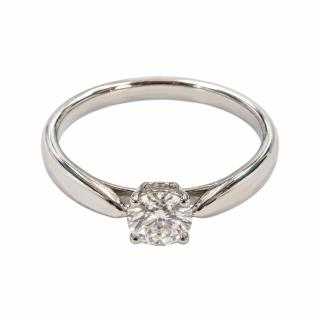 Bague Tiffany & Co. Solitaire Diamant 0.46 ct F VS1 Platine