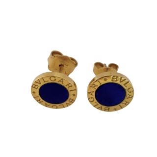 Boucles D'Oreilles Bvlgari Lapis Lazuli Or Jaune 18ct