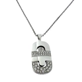 Collier Bvlgari Parenthesi Or Blanc 18ct & Diamants