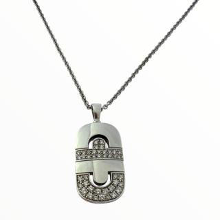Collier Bvlgari Parenthesi Or Blanc 18ct & Diamants