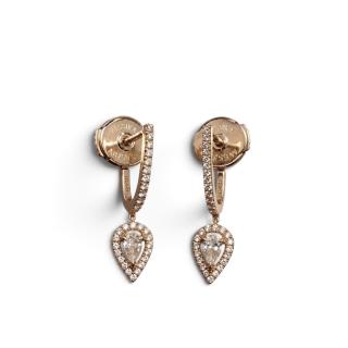 MESSIKA BOUCLES CREOLES JOY ORJAUNE 18CT ET DMT 0.40CT...