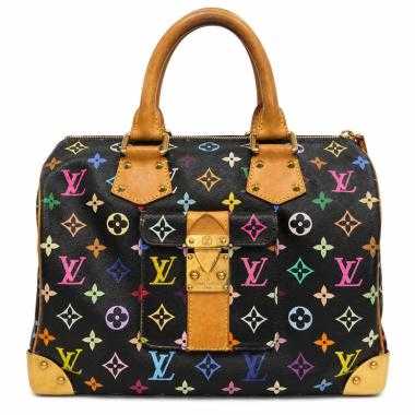 Sac Louis Vuitton Speedy 30 Monogram Multicolore Noir Murakami