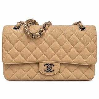 Sac Chanel Timeless Classique Medium Caviar Beige