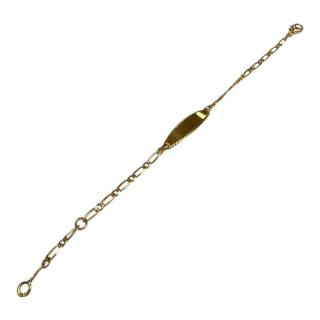 Gourmette enfant or jaune 18ct