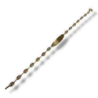 Gourmette enfant 3 ors 9ct