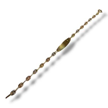 Gourmette enfant 3 ors 9ct