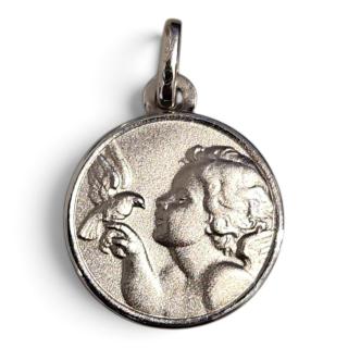PENDENTIF OR BLANC 18CT