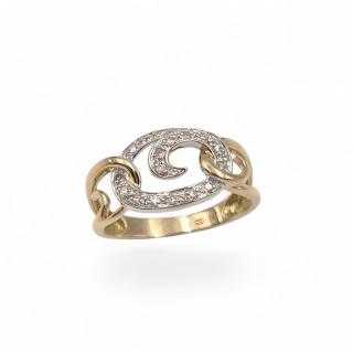 Bague Or Jaune&Blanc 18 Ct