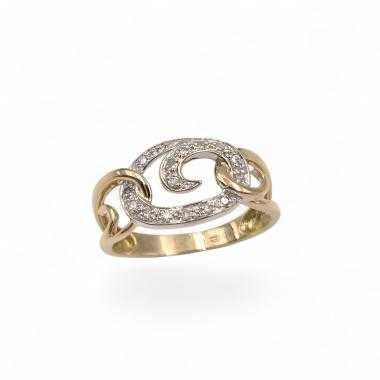 Bague Or Jaune&Blanc 18 Ct