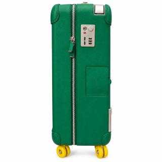 Valise Hermès R.M.S. Cabine 55 Surfer Toile et Cuir Vert