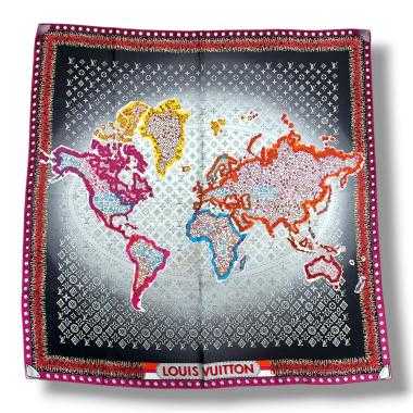 Foulard Louis Vuitton World Map