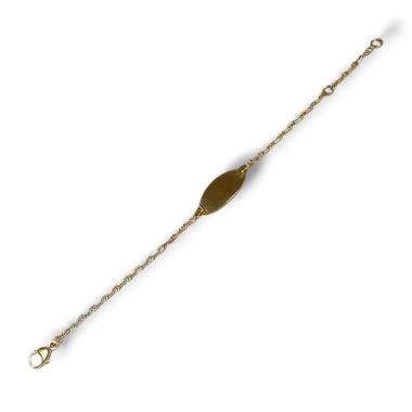 Gourmette enfant or jaune 18ct