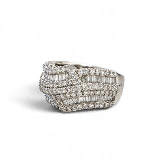 Bague Or blanc 18ct et Diamants