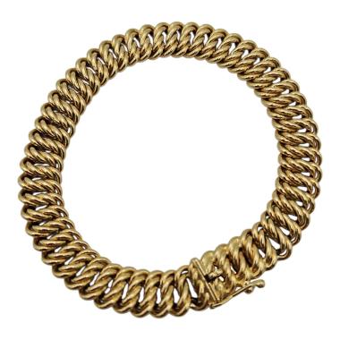 BRACELET MAILLE AMÉRICAINE OR 18CT